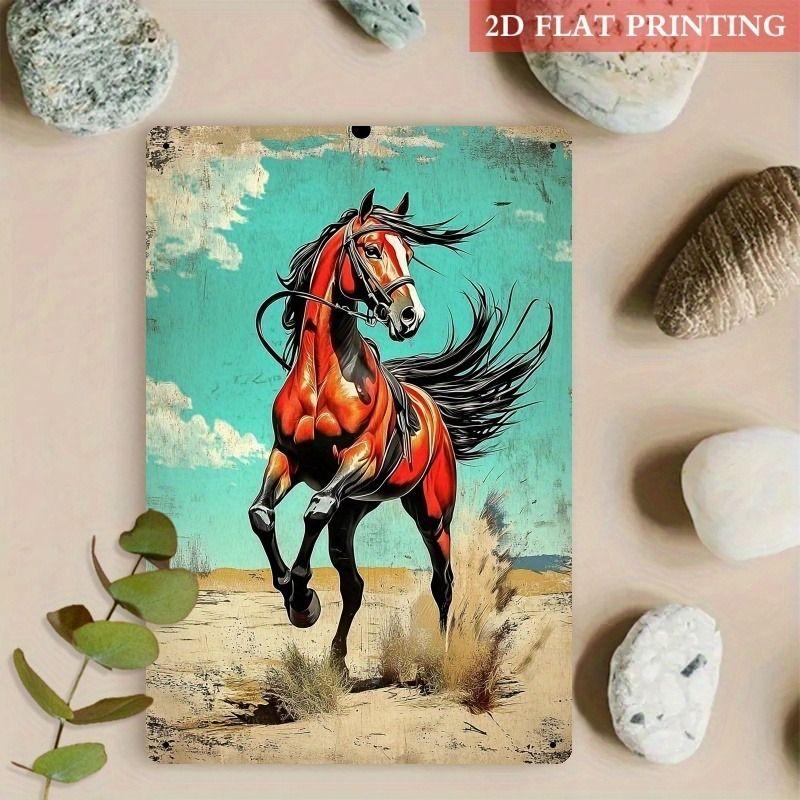 Retro Metal Animal Wall Art for Home Kitchen Farm Cafe Garden