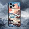 Beautiful River Phone Case For iPhone 17,16,15,14,13,12,11,Plus,Pro Max,XS,X,XR,SE,Mini,8,7,Soft Silicone Black