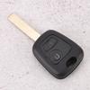 2 Buttons Car Key Shell Case Replacement Accessory Fit for Peugeot 107 207 307 407 D05