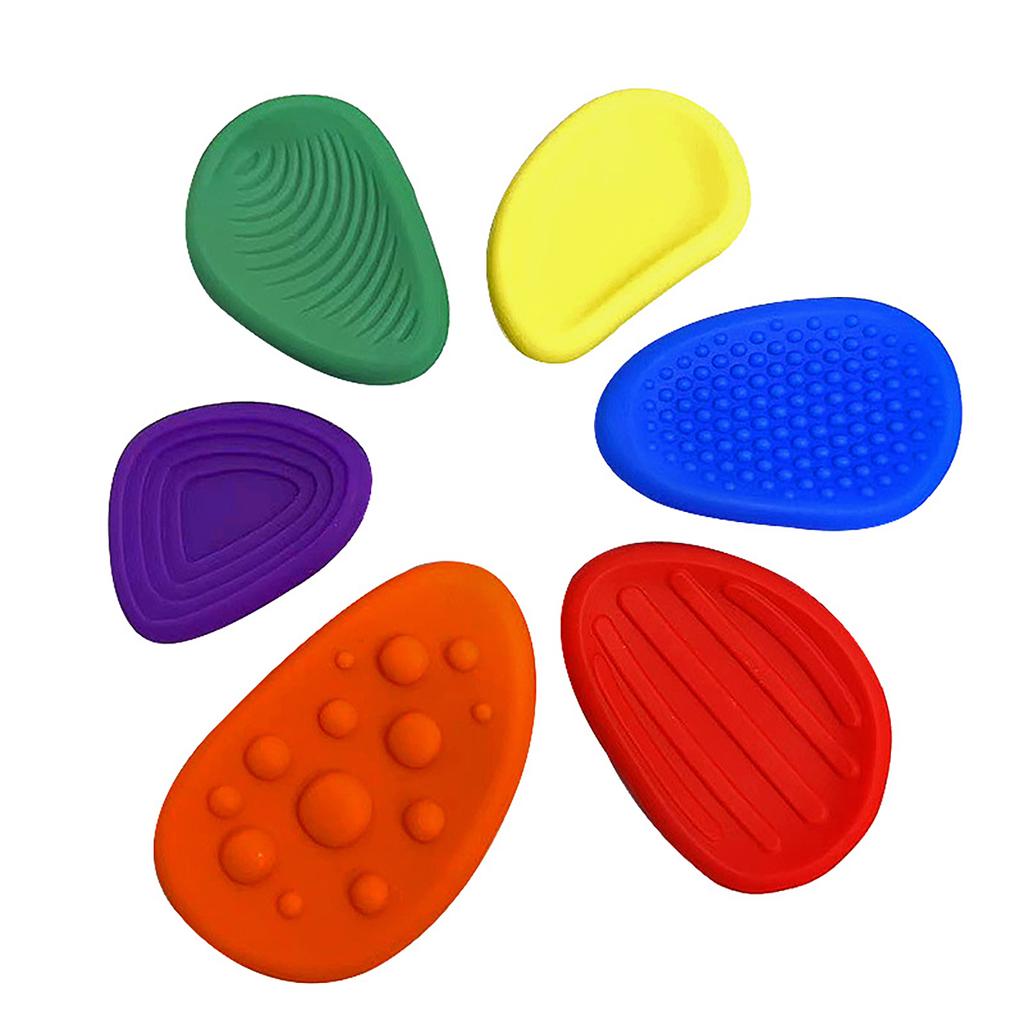Fidget Toys Silicone Sensory Stone Children'S Decompression Toy Soft Silicone Texture Worry Stone