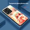 New Cartoon Snake For Xiaomi Redmi 13C Note13 12 Pro Plus 5G Note 9 13T Pro POCO X6 F5 F6 Black Tempered Glass Phone Case
