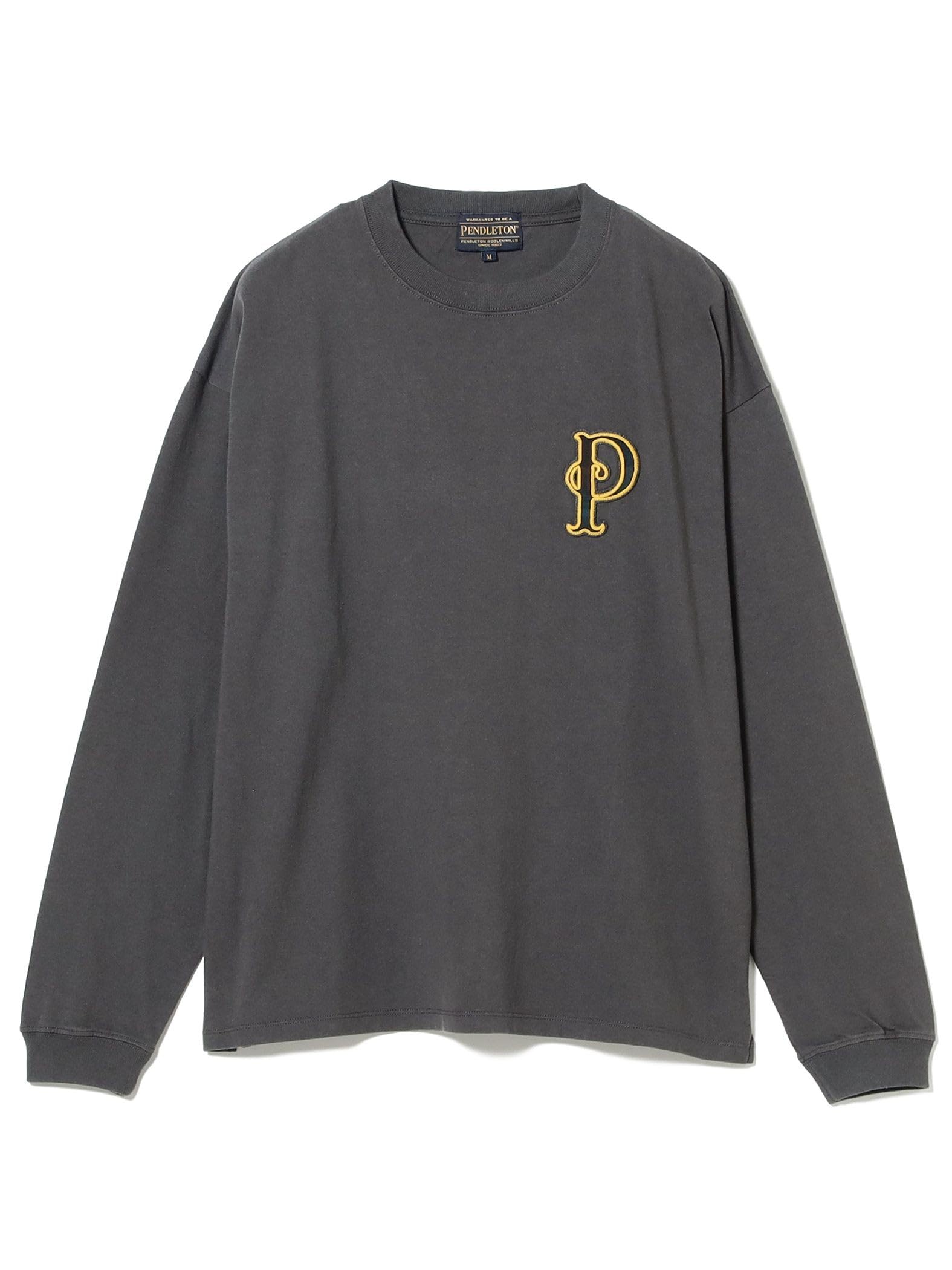 

B:MING LIFE STORE by BEAMS L/S TEE [Special Order] PENDLETON Patch Long Sleeve T-Shirt Men s Slate Gray M