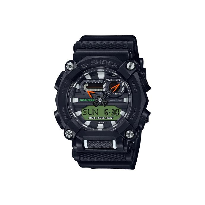 CASIO Men Liquid Crystal/Analog Dual Display Series Black Watch GA-900E-1A3PR GA-900E-1A3PR Regular Watch Box