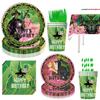 The Wizard of Oz Wicked Birth Date Celebration Theme Decorations Balloons Banner Cups Plates Backdrop Present Pouch Infant Shower Supply