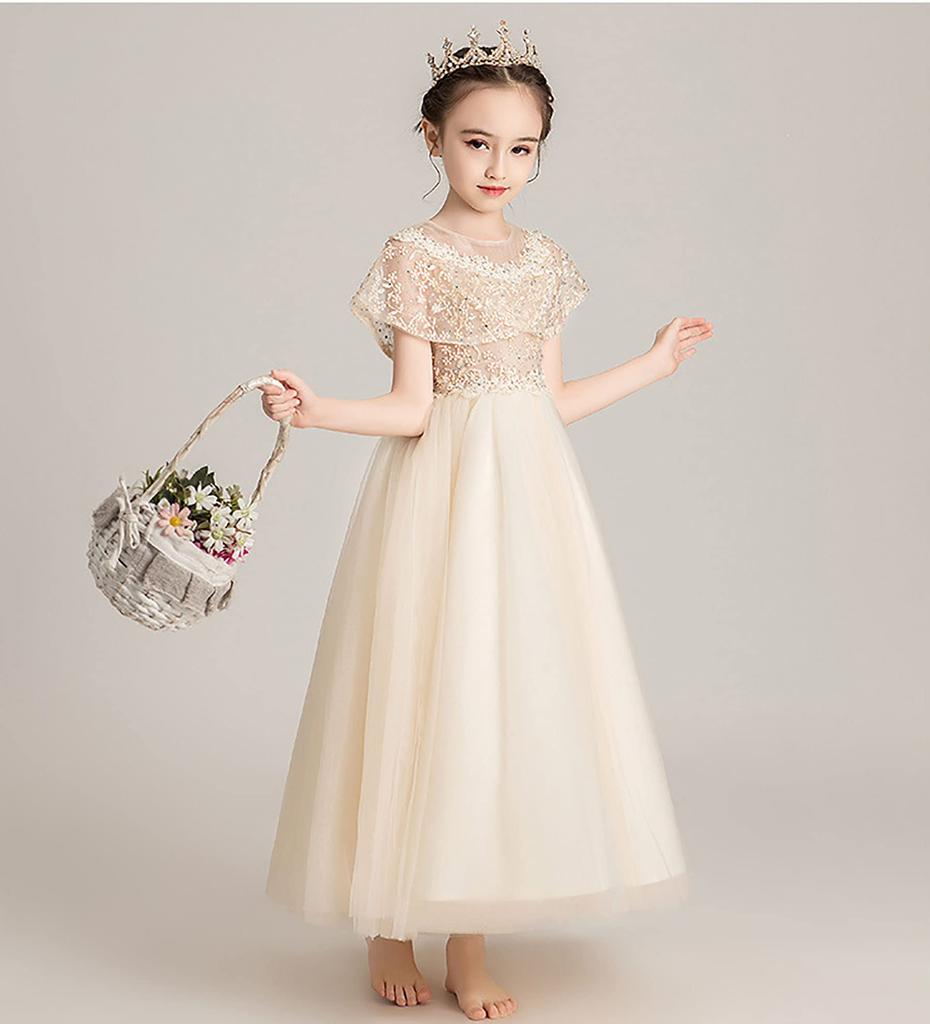 FairyHouseVsmile Titiluck Perfect for Piano Kindergarten Entrance and Princess Sizes Fits Ages Children's Dress, Recitals, Weddings, Graduations,