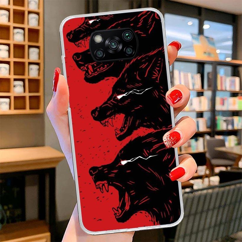 Angry Animal Wolf Fierce Cover Phone Case For Xiaomi Poco F7 Ultra X7 X6 X5 Pro M7 Redmi 15C 15 13C 13 12C 12 10C 10 9A 9C 9T 9