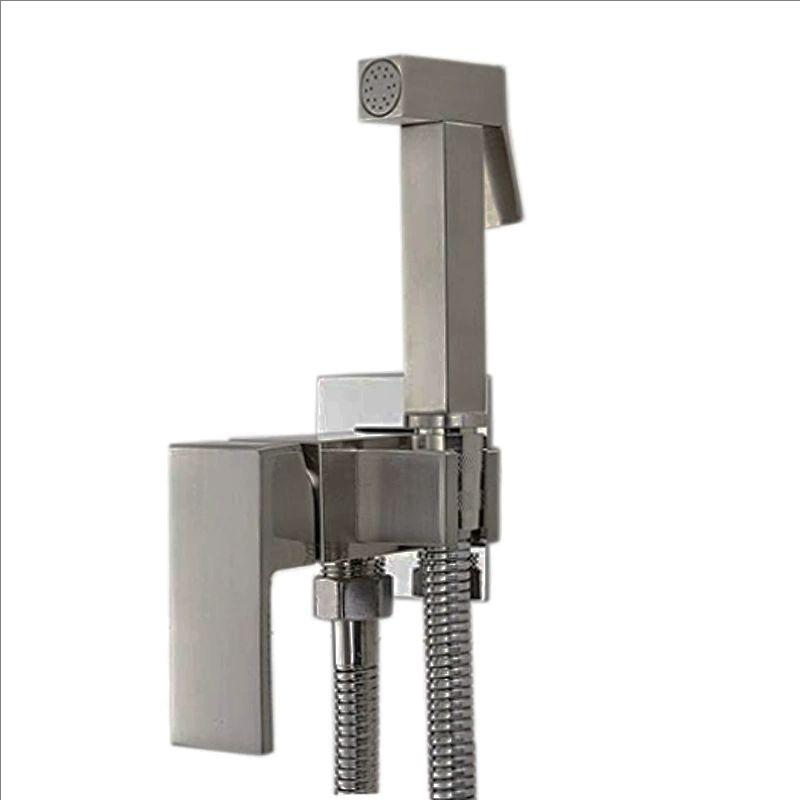 Messing Duscharmaturen Bidetbrause Wasserhahn Waschtischmischer Dusche Higienica Kalt- und Warmwassermischer Kran Quadratischer Duschkopf