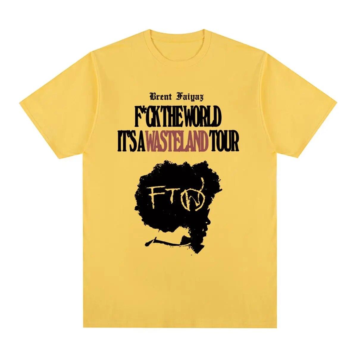 Винтажная футболка Brent Faiyaz с музыкальным альбомом, хлопковая уличная одежда в стиле хип-хоп, футболка унисекс, новая футболка, женские топы 4XL