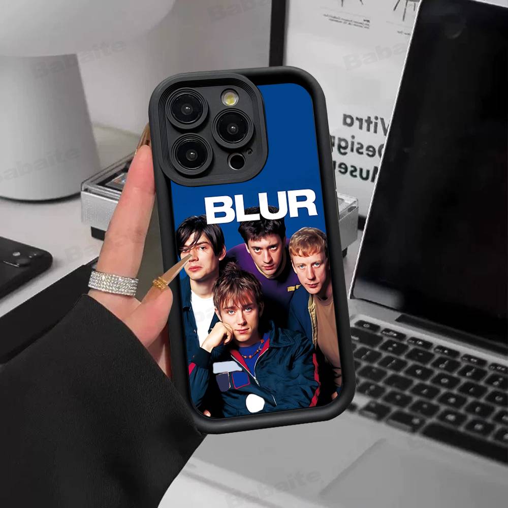 Band Musik Rapper B-Blur Vintage Phone Case For IPhone 17 16 15 14 13 12 11 Air Plus Pro Max Soft Back Cover