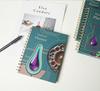 2026 A5 Spiral-Bound Hardcover Planner with Dividers & Full-Color English Calendar