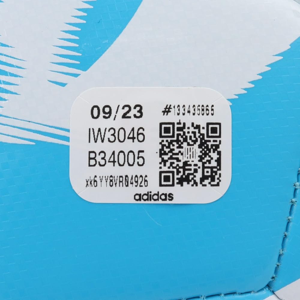 Adidas TIRO Club Soccer Light Blue and Size 5 Machine-Stitched Ball, White,