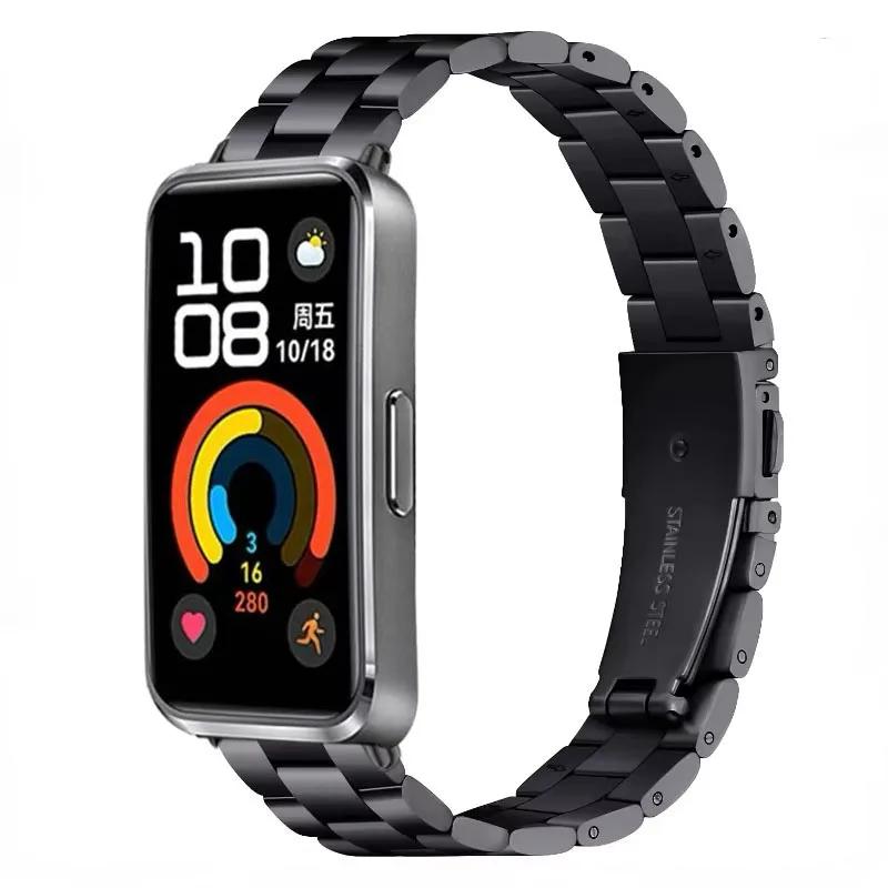 Metal Strap for Huawei Band 10 9 8 Stainless Steel Bracelet Accessories for Huawei Band 10/9/8 Smart Watch Replaceable Wristband