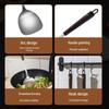 304 Stainless Steel Wok Spatula with Beech Handle