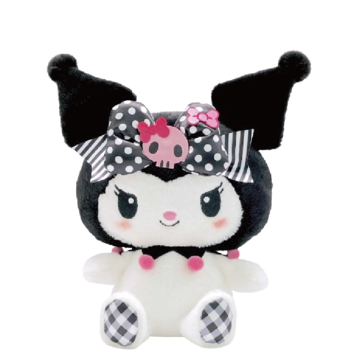 

Nakajima Corporation Sanrio Characters Pink Black Party Kuromi Plush x 22cm x 12cm Toy, Small, 205247-25, 24.5cm