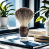 Retro Badger Hair Shaving Brush - Beard & Facial Cleanser with Lathering Brush Funciones