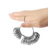 Metal Finger Ring Sizer Aluminum Alloy Ring Gauges Sizer Jewelry Making Measurement Mandrel Standard Size Tools