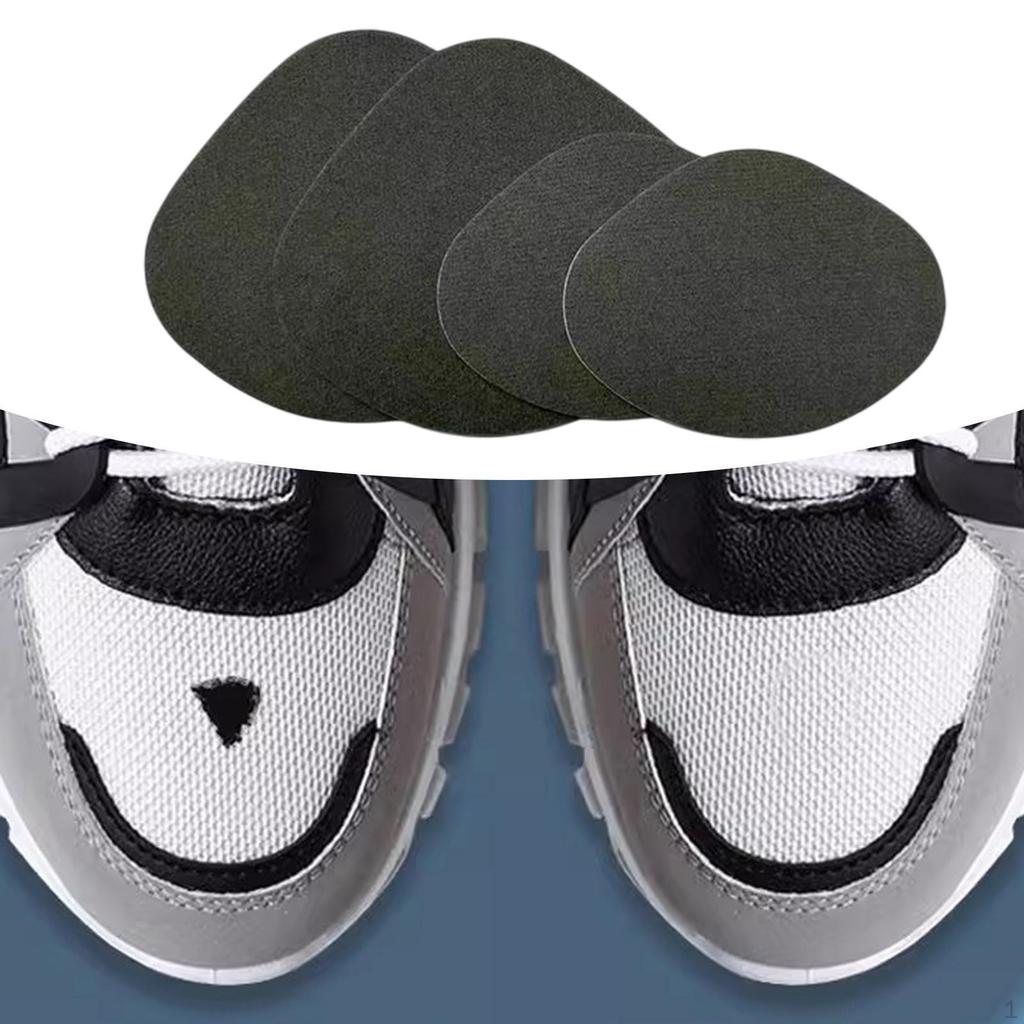 4 Pezzi Toppe di Riparazione per Tacco di Scarpe per Uomo e Donna Autoadesive, Comode all'Interno