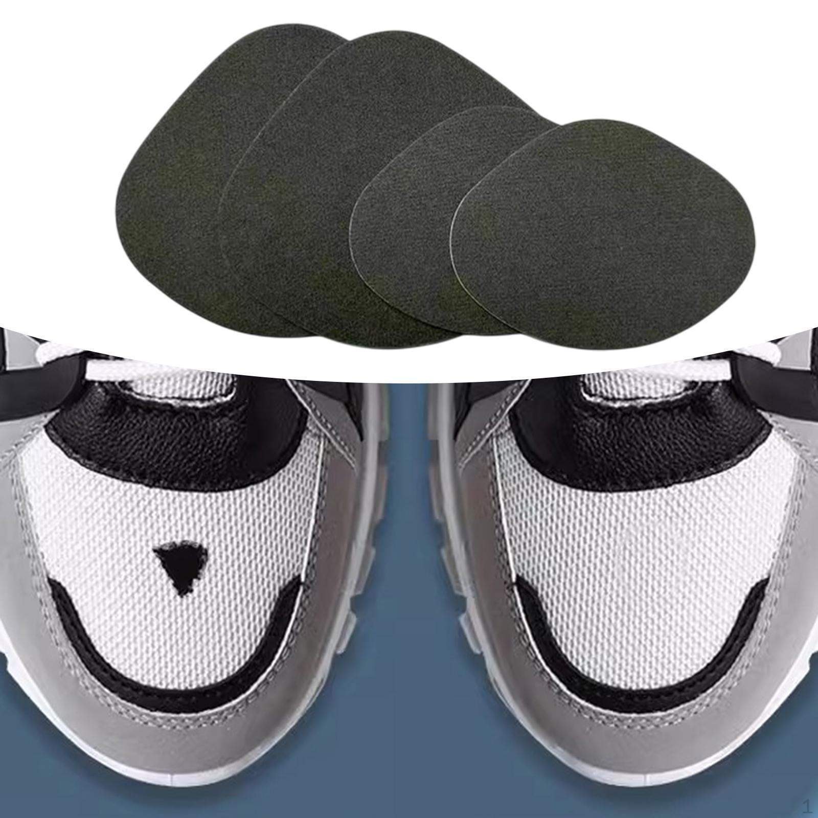 

4 шт. заплатки для ремонта каблуков обуви для мужчин и женщин, самоклеящиеся, удобные внутри темно-серого