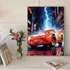 DIY Diamond Painting Lightning McQueen Cross Stitch Kit Mosaic Art Diamond Painting Full Circle Diamond Home Decoration