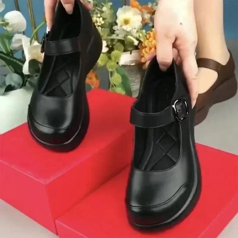 

Модные женские сандалии на лето 2024 года, лидер продаж, ретро-обувь, толстая подошва, туфли Mori Girl Mary Jane Single, кроссовки в студенческом стиле для женщин 35 чёрный