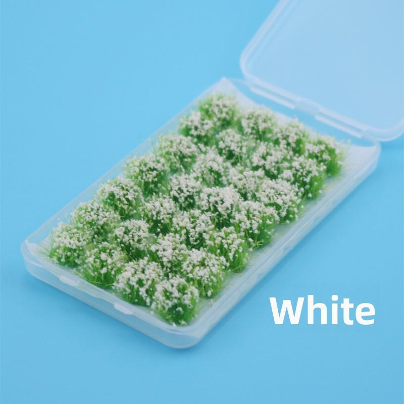 24pcs Realistic Mini Grass Clumps Dollhouse Micro Landscape Diy Garden Terrarium Diorama Building Model Landscape Accessories