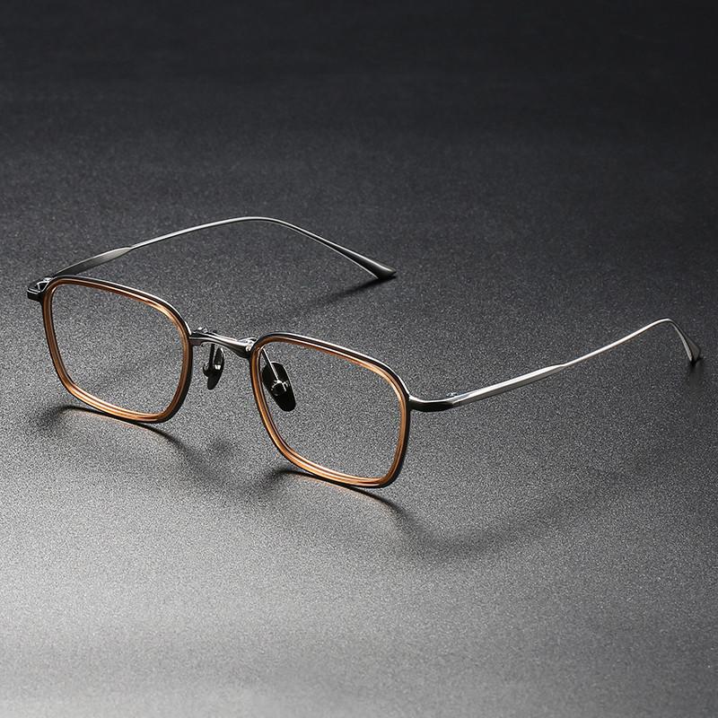 Titanium Frame, Box Bradbury Live Broadcast Big Face Men And Women Can Be Equipped With Anti-Blue Light Myopia Glasses Frame