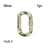 Hiking Snap Bottle Hooks Outdoor Carabiner Spring Oval Rings Handbags Clips Bag Belt Buckles