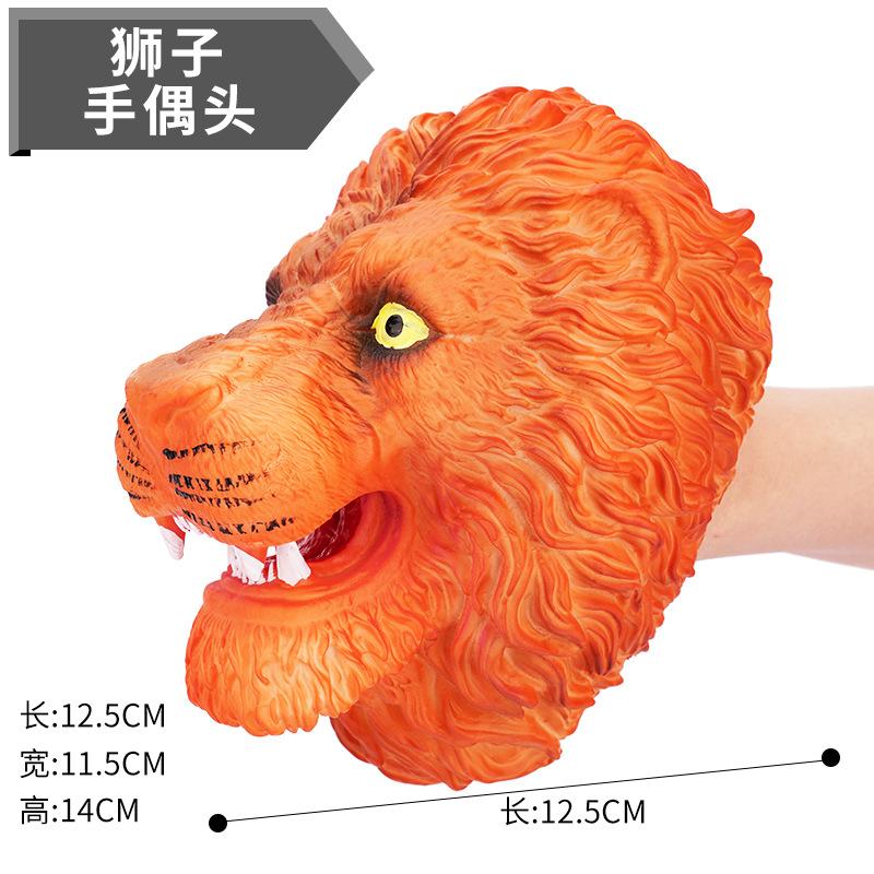 Dinosaurier Handpuppe Dinosaurier Handschuhe Spielzeug Weichkleber, Simulierter Tyrannosaurus Rex 3-6 Jahre Altes Kinderspielzeug Tierkopf