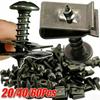 20/40/60Pcs Anti Rust U-Type Fastener Clips Iron Metal Screw Clips  Car Accessories