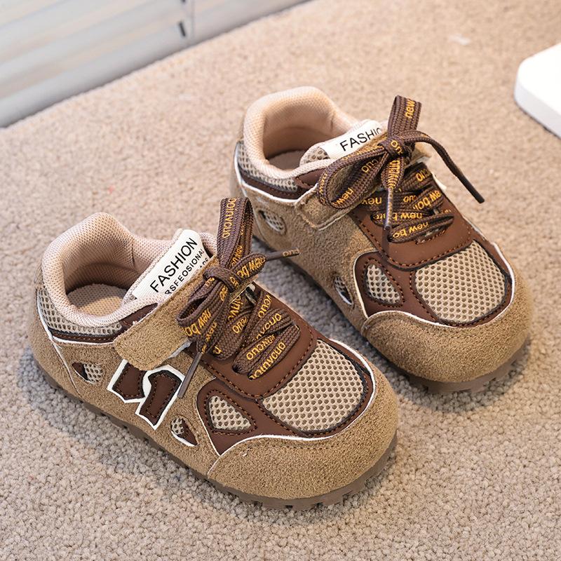 Baby sneakers Korean version spring and autumn breathable versatile casual shoes girls moral training shoes boys children soft-soled running shoes