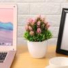 Wedding Desktop Ornament Home Decor Plastic Plant Fake Potted Artificial Flower Simulation Bonsai
