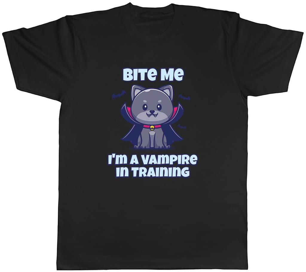 Bite Me Halloween Unisex T-Shirt Ich bin ein Vampir im Training Unisex Tee Geschenk