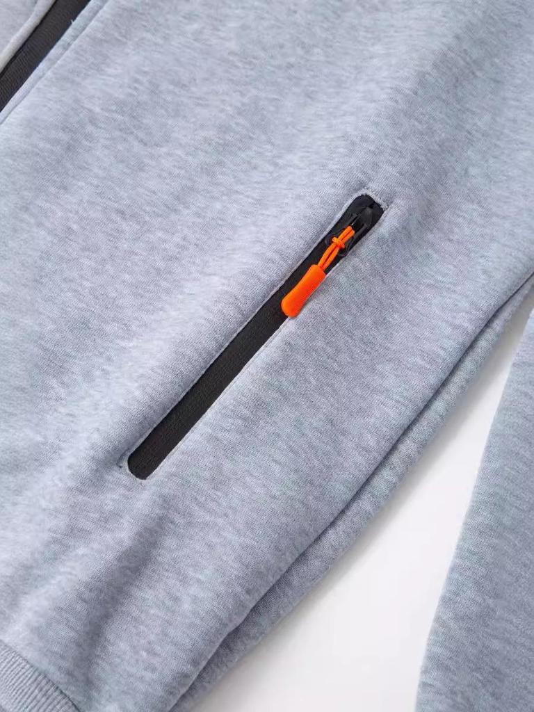 Men's Multi-Pocket Plus Size Cardigan Hoodie - Spring/Autumn Casual Sports Jacket