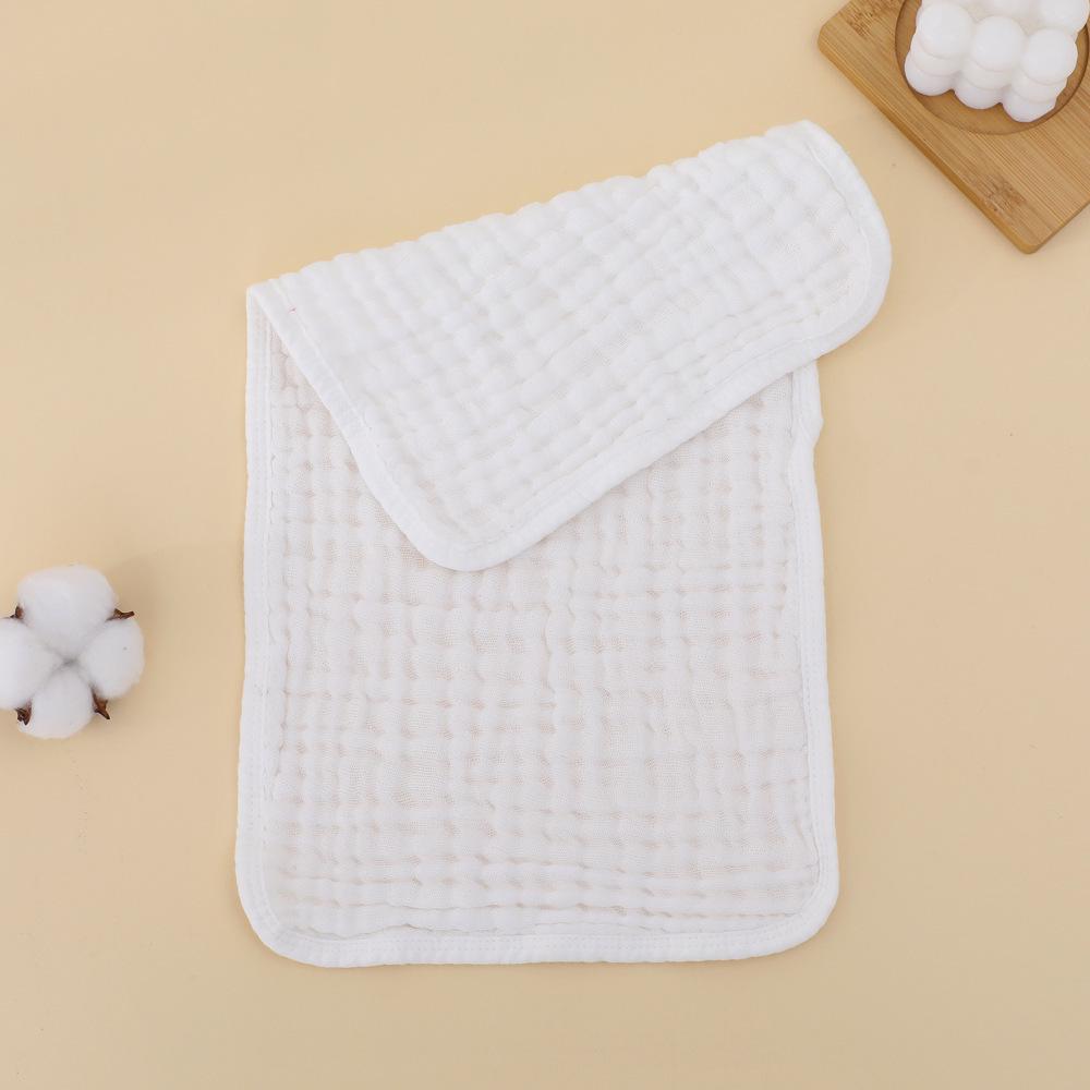 

Муслиновые пеленки для отрыжки - 25x50см Чистый хлопок, Шестислойные однотонные марлевые полотенца для младенцев