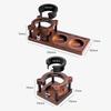 Wooden Espresso Tamper Rack 51/53/58mm Portable Manual Espresso Tamping Station for Cafe Office Restaurant Countertop Home Use