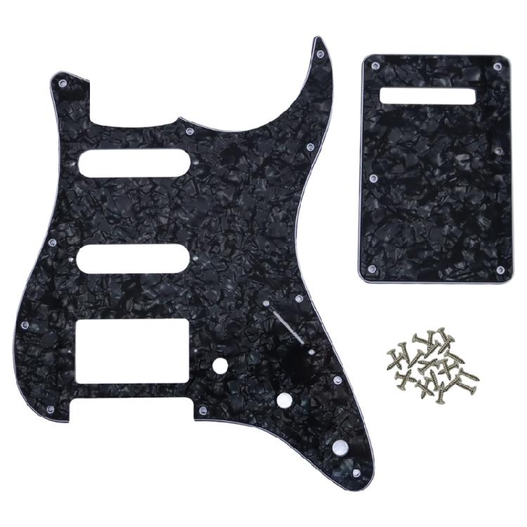 11-Loch Gitarren-Schlagbrett mit Befestigungsschraube Rückplatte Humbucker Ersatz Kratzschutz Elektrische Gitarre Zubehör