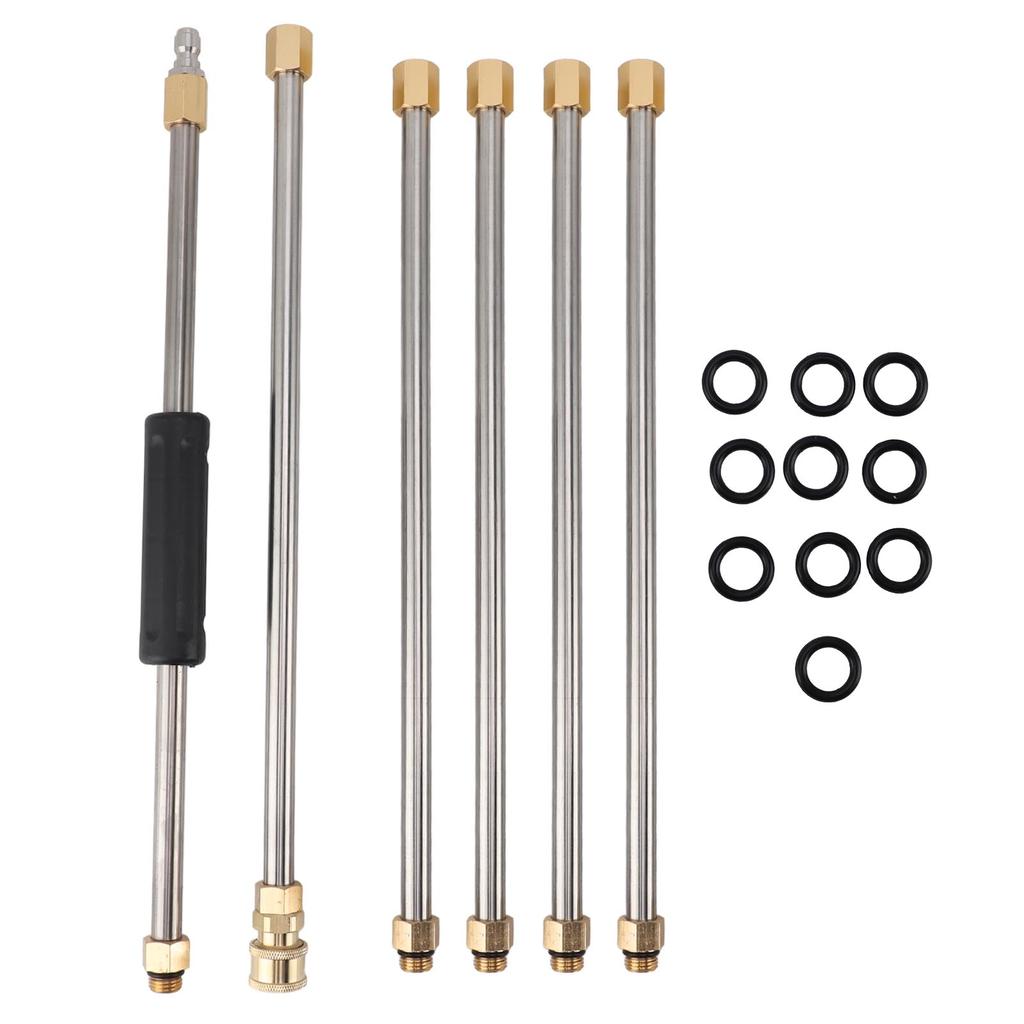 90 Inch Pressure Washer Extension Wand Power Washer Lance with 1 4 Inch Quick Connect for Roof Cleaning 6pcs