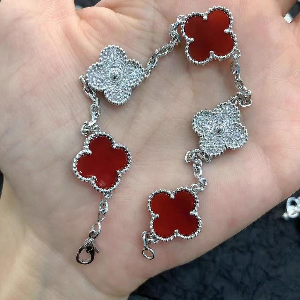 New Four-leaf Clover Bracelet 18k High-end Mother-of-pearl Jewelry Women's Bracelet