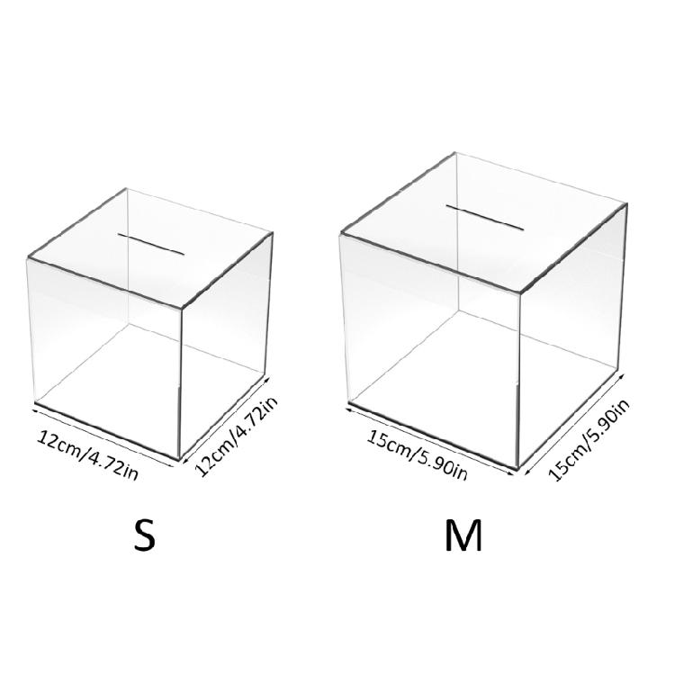 Stylish Acrylic Savings Jar Clear Money Box for Kids and Adults Birthday Gift