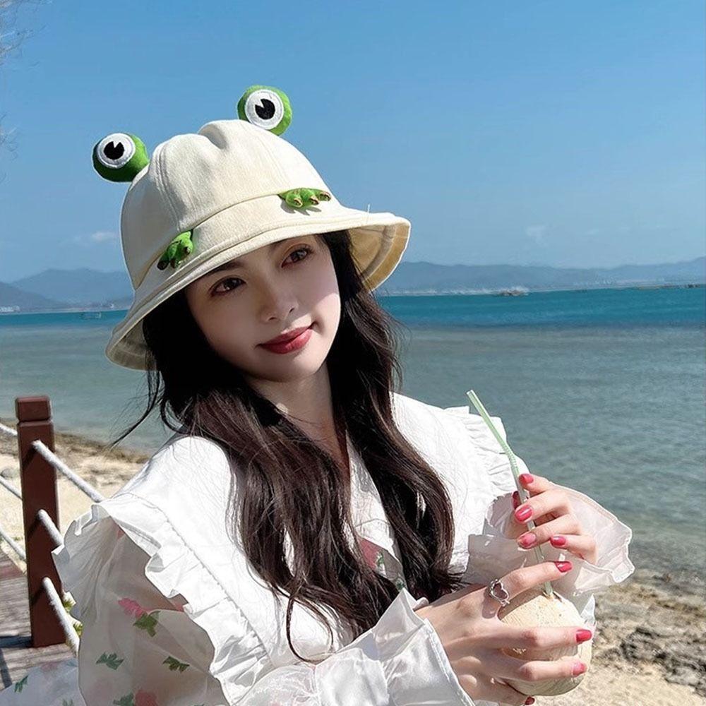 Big Brim Sun Cap Breathable Women Bucket Hat Sun Accessories Cute Sun Visor Hat Outdoor Activities