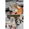 Women's Platform Martin Boots Summer New Style Large Size Mesh Hollow Out Ankle Boots