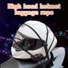 Black Motorcycle Luggage Strap Moto Helmet Net Universal Luggage Helmet Retractable Elastic Rope Fixed Strap 60/90Cm