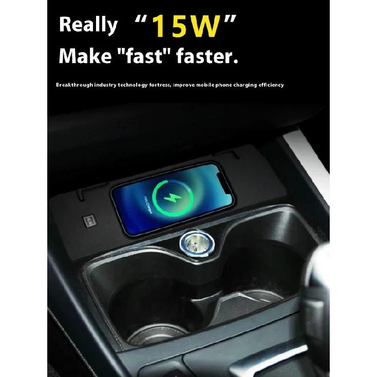 15W Wireless charger,Special on-board QI phone fast charging panel Car Accessories For BMW 1 Series 2012-2016