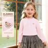 Classic Teddy Girls' Long Sleeve Ruffle Collar T-shirt
