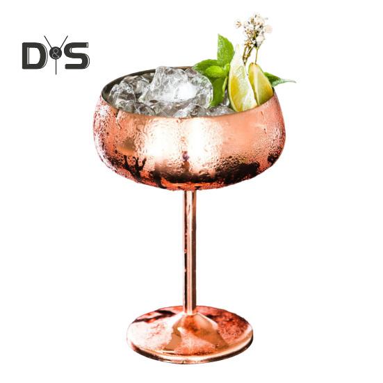 

Большая емкость из нержавеющей стали, 450 мл, чашка для шампанского, ретро-дизайн, широкий рот, сок, напиток, бокал для шампанского для клуба