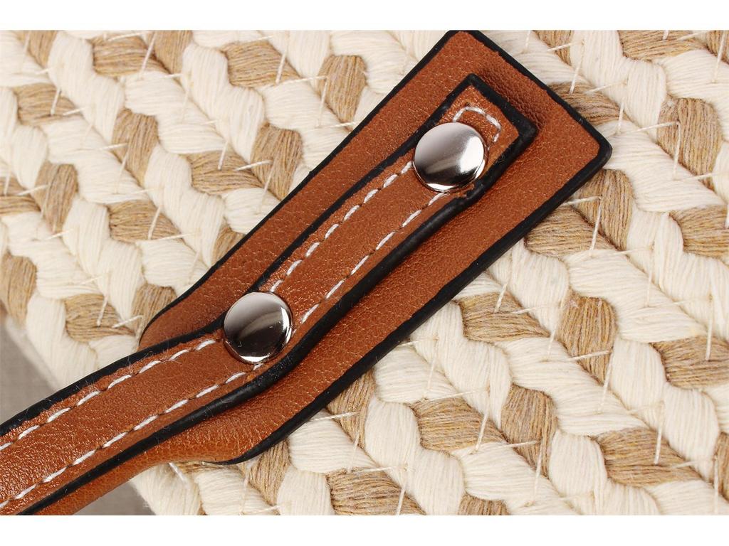 Bohemian Handmade Woven Shoulder Bag - Large Capacity, Casual Minimalist Style for Seaside Vacations and Everyday Use.