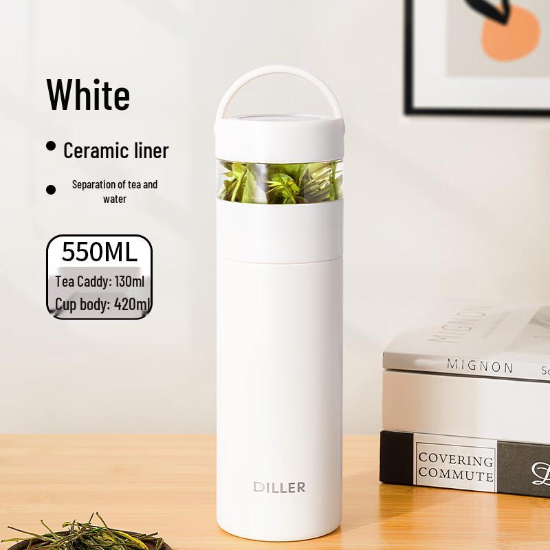 Diller Ceramic Tea Infuser Insulated Mug