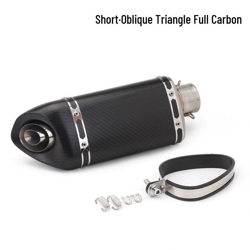 Universal Ninja Motorcycle Exhaust: Oblique Triangle, Round & Hexagon Tail Mods