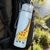 1PC Cartoon Giraffe 750ml Color Plastic Sports Water Bottle Leakproof Flip Straw Lid Suitable for Sports Office Home Use