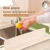 Multi-functional Soft Silicone Splash Guard Kitchen Sink Sucker Water Baffle Plate Oil-Proof Sink Organizer Household Products
